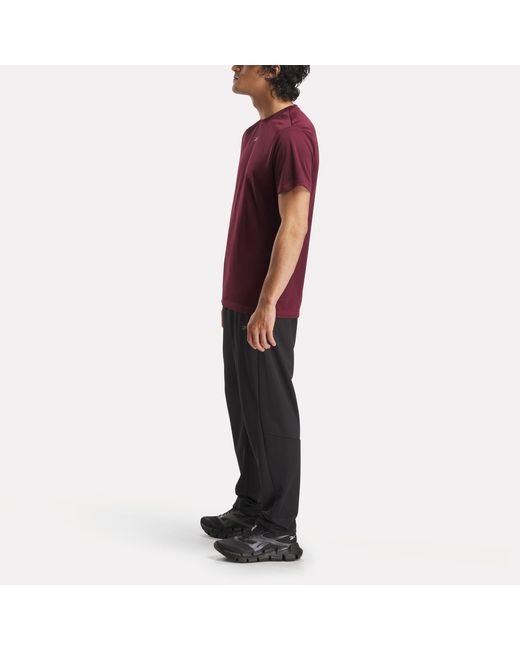 Reebok Purple Id Train Short Sleeve Tech T-Shirt for men