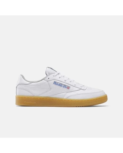 Reebok White Club C 85 Vintage 40Th Anniversary Sneakers, Rubber Gum 7