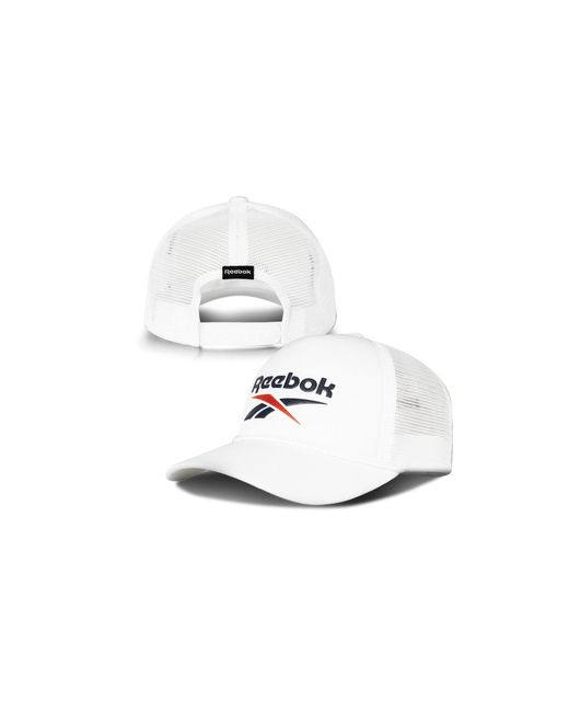 White Reebok Cap Reebok Deluxe Aero Cap in White | Lyst