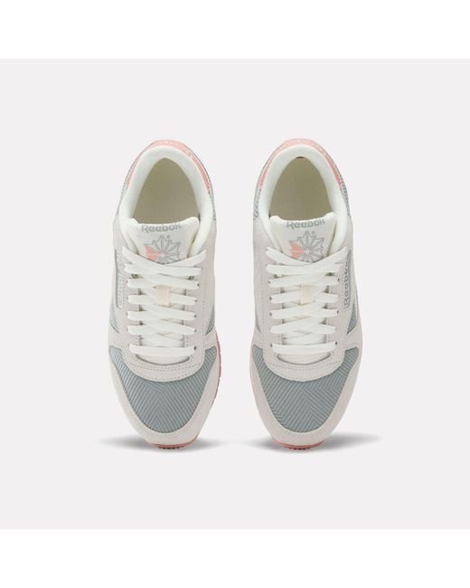 Reebok Gray Classic Leather Trainers