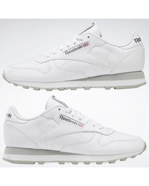 Reebok White Classic Leather Sneakers