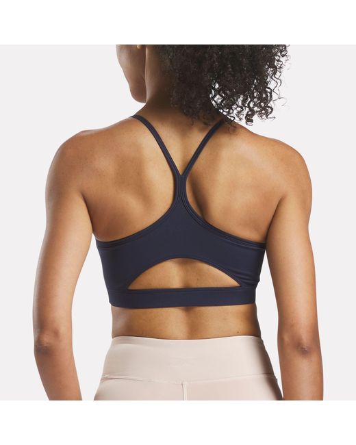 Reebok Id Train Tri-Back Sportbeha, Vrouw, Afmeting in het Blue