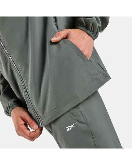 Reebok Id Train Geweven Jogger Broek, Afmeting in het Gray voor heren