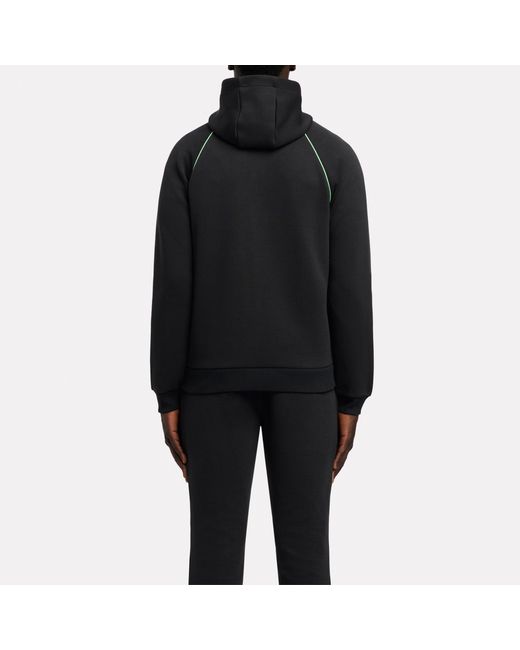 Reebok Black Sport Street Piping Spacer Full Zip Hoodie