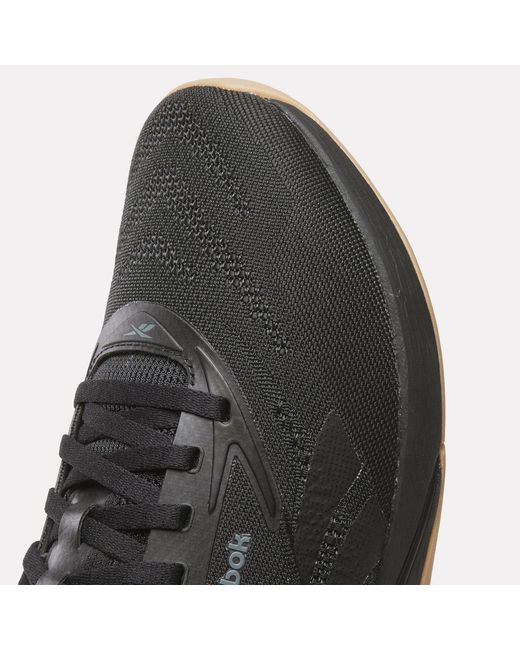 Reebok Black Nano X5 Training Shoes, Lee