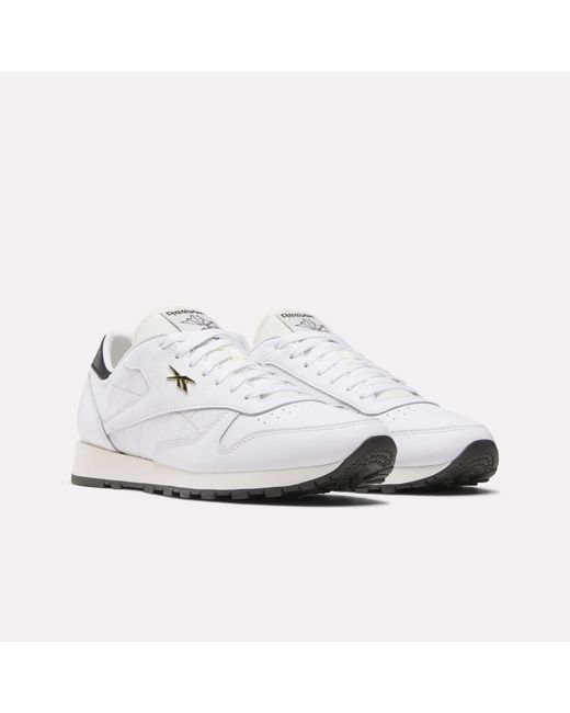 Reebok White Classic Leather Sneakers