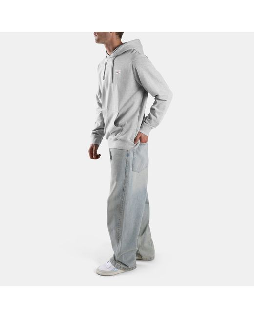 Reebok Gray Id Small Logo French Terry Hoodie for men