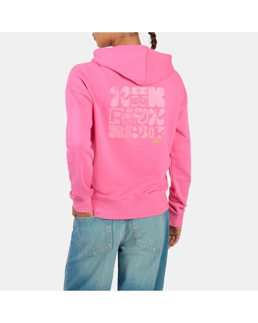 Reebok Pink Dynamic Puff Hoodie