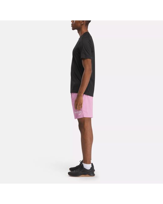 Reebok Pink Identity Brand Proud Shorts for men
