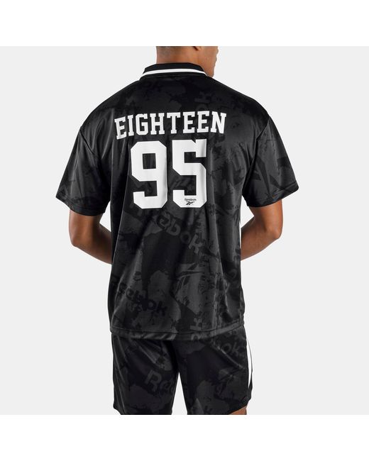 Reebok Black Street Sport Football Jersey