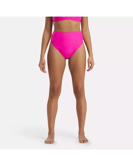 Reebok Pink High-waisted Bikini Bottom