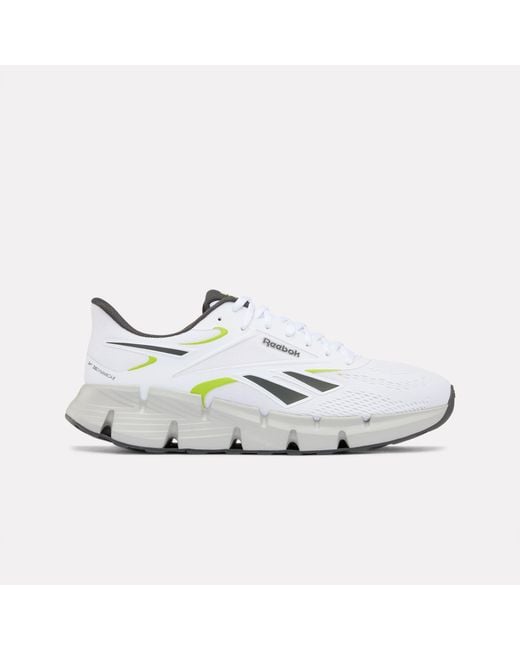 Reebok White Zig Dynamica 6 Running Shoes for men