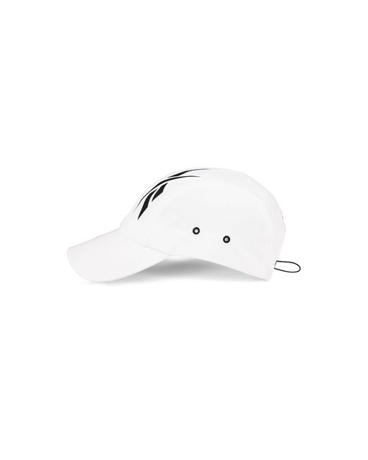 Reebok White Technical Running Cap With Drawcord