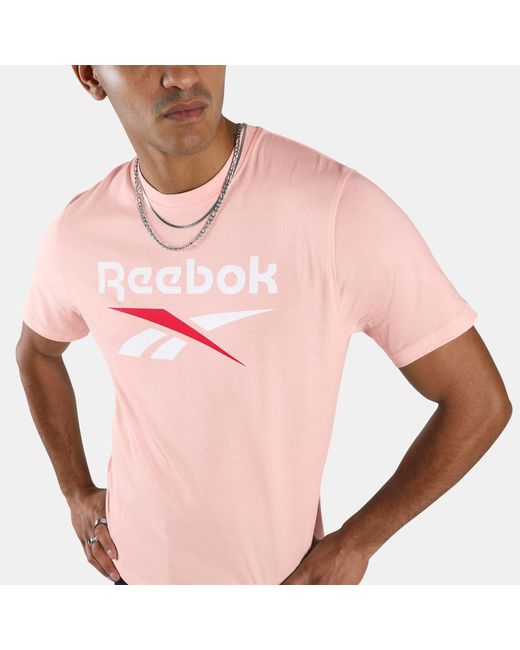 Reebok Red Big Logo Crew Neck Tee