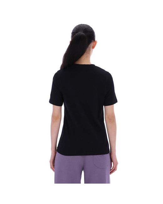Reebok Black Satin Logo T-Shirt