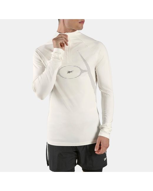 Reebok White Athlete Flex Quarter Zip