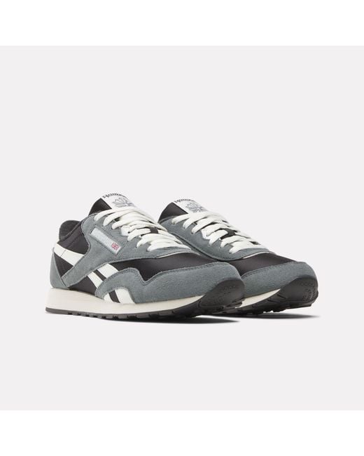 Reebok Gray Classic Nylon Trainers