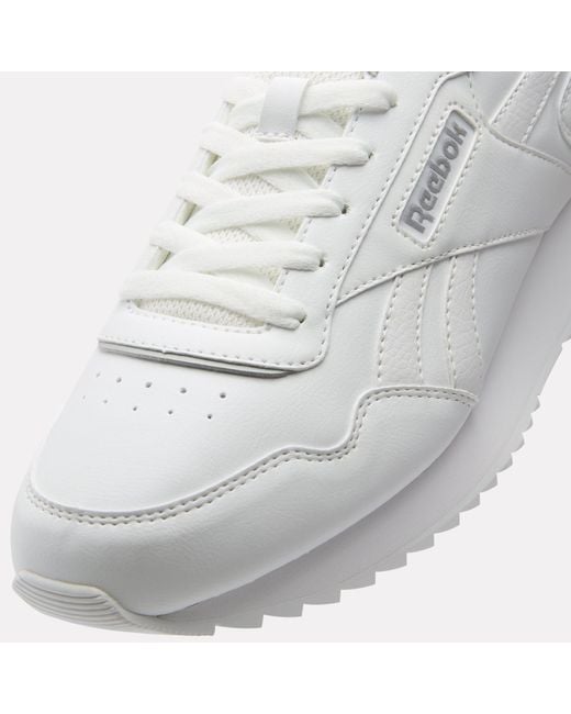 Reebok White Glide Ripple Clip Sneakers
