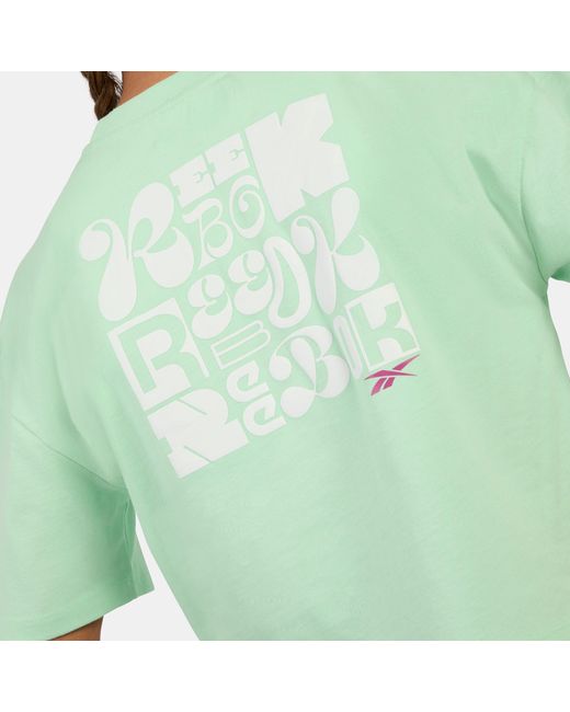 Reebok Green Dynamic Puff T-Shirt