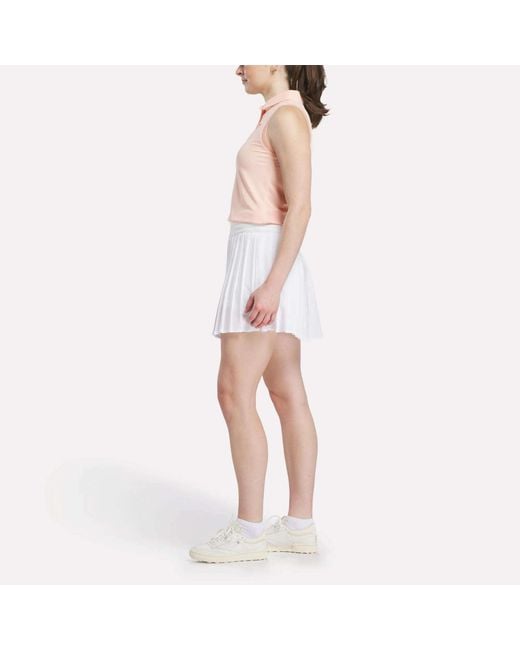 Reebok White Pleated Skort