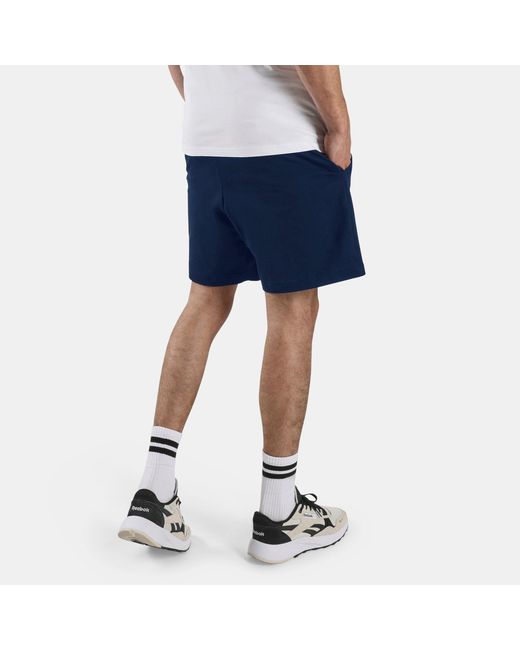 Reebok Blue Id Small Logo Shorts