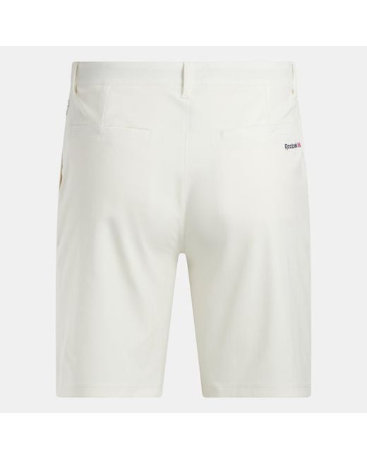 Reebok White Favourite Golf Shorts
