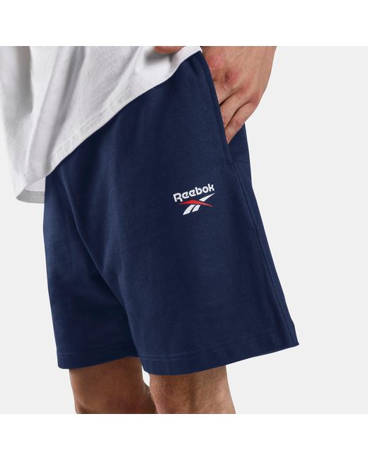 Reebok Blue Id Small Logo Shorts