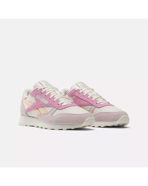 Reebok Pink Classic Leather Shoes