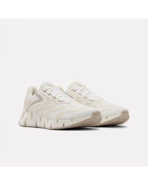 Reebok White Zig Rise Running Shoes