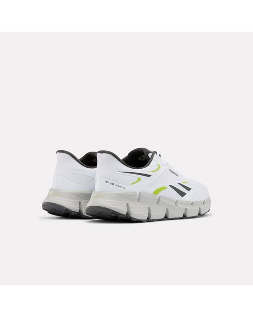 Reebok White Zig Dynamica 6 Running Shoes for men