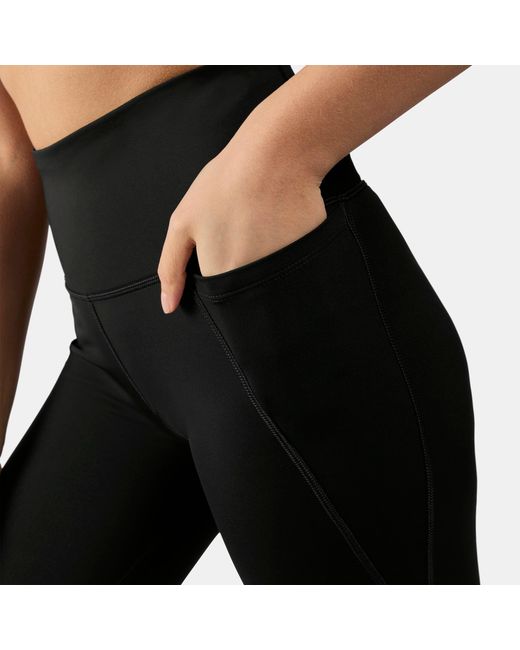 Reebok Black Lux High-Rise Mini-Flare Pants