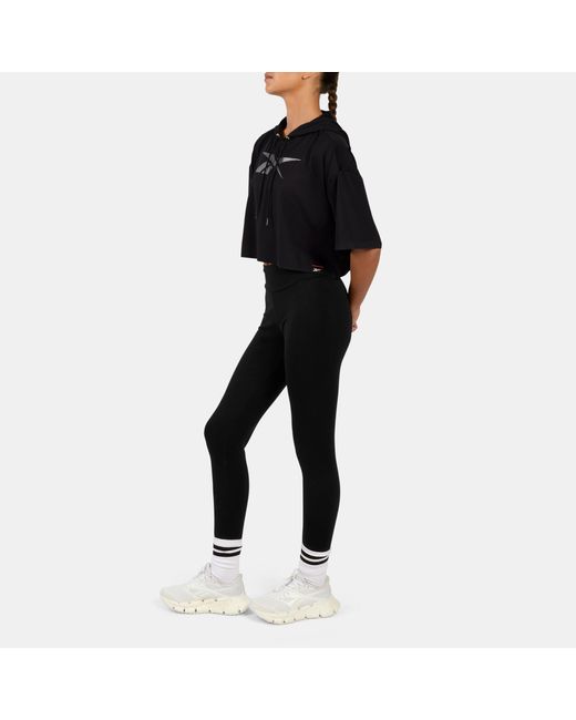 Reebok Black Lab Cropped Hoodie