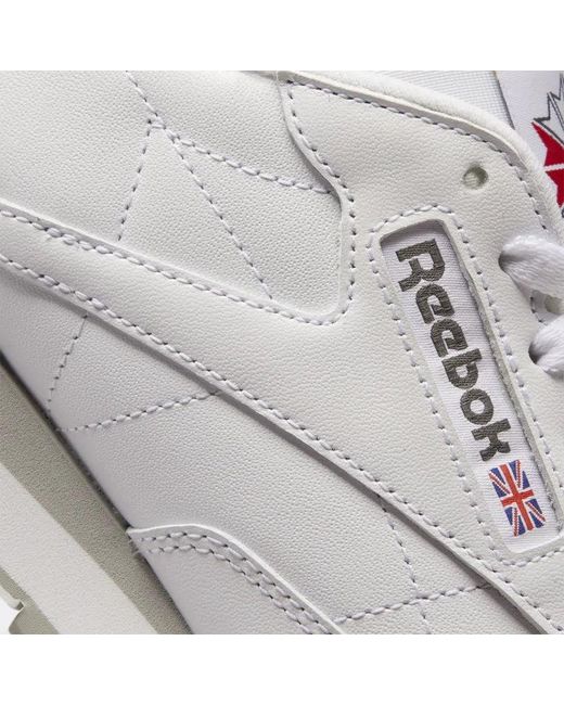 Reebok White Classic Leather Sneakers