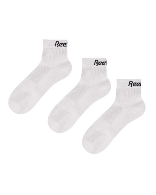 Reebok 3-Pack Sports Essentials Ankle Socksunisex, Afmeting in het White