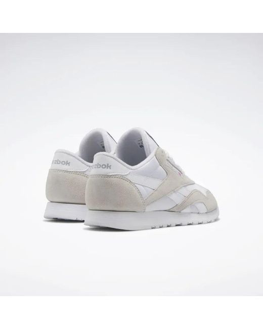 Reebok White Classic Nylon Sneakers