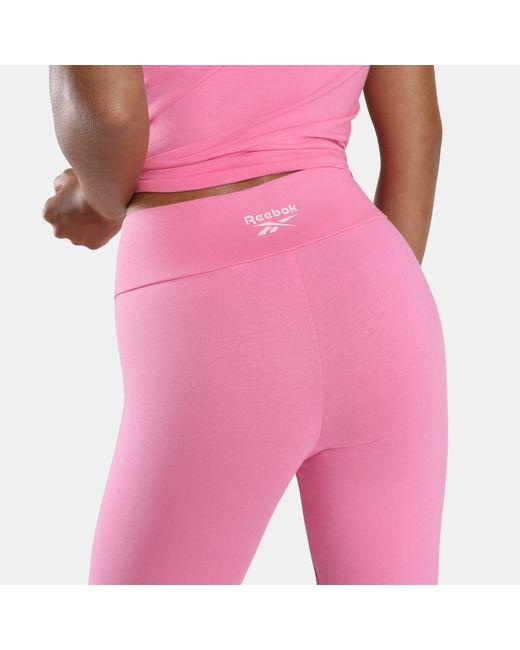 Reebok Pink Brie Small Logo Legging