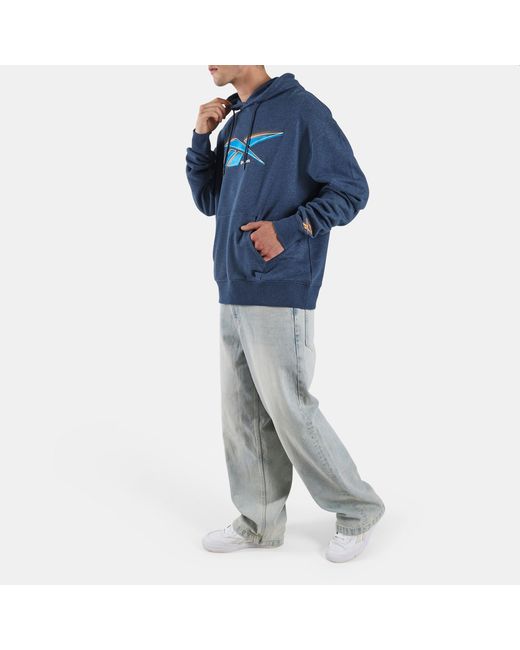Reebok Blue 80's Vector Hoodie for men