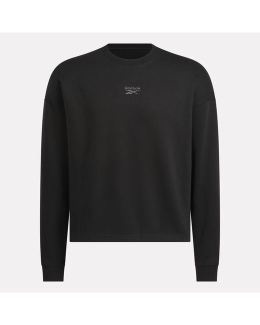 Reebok Wardrobe Essentials Sweatshirt, Afmeting in het Black voor heren