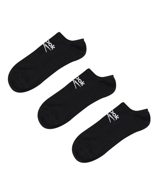 Reebok Black Classic Core Ankle Socks (3 Pair Pack)