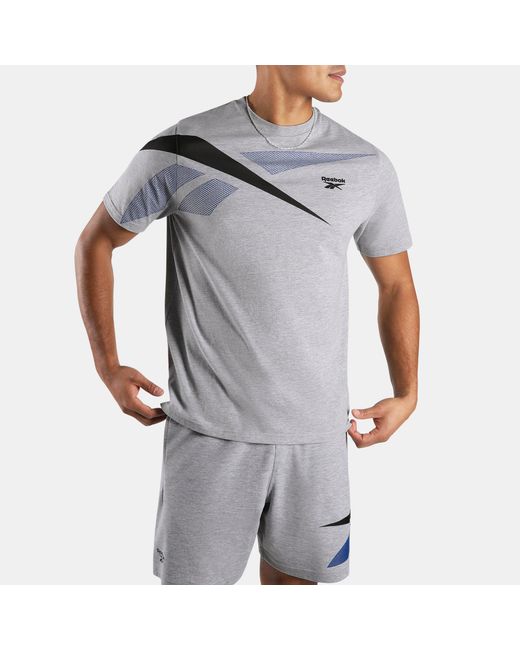 Reebok Gray Logo Placement T-Shirt