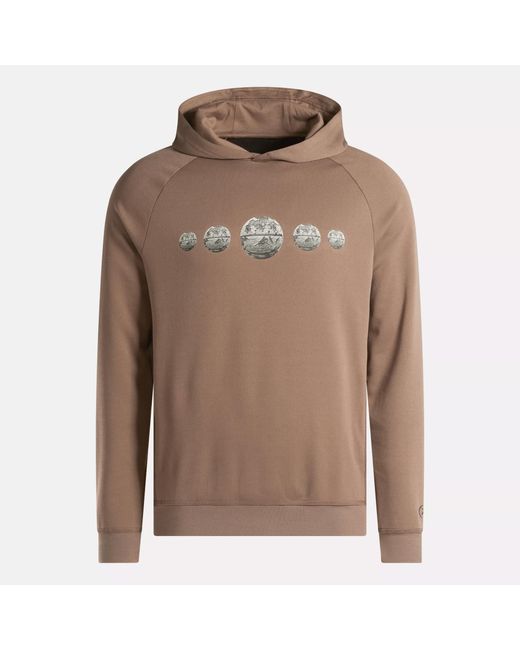 Reebok Brown Basketball Hoodie for men