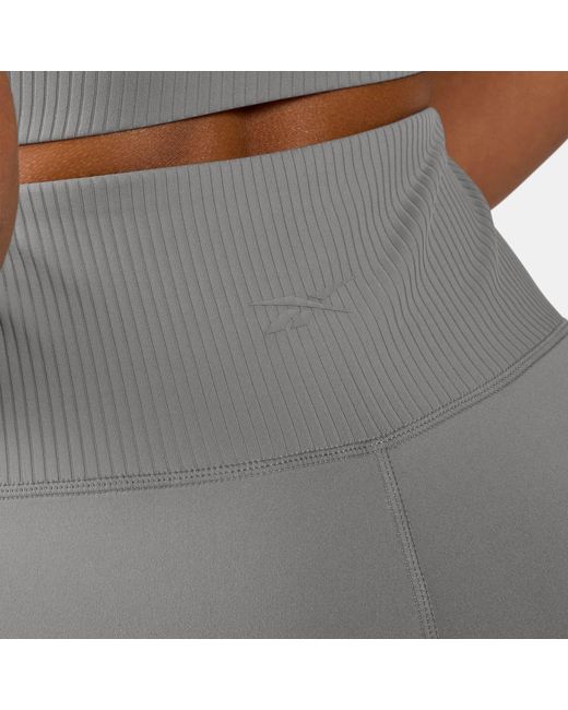 Reebok Gray Lux Peached Booty Shorts