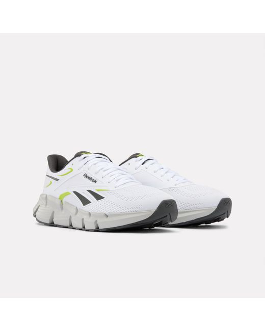 Reebok White Zig Dynamica 6 Running Shoes for men
