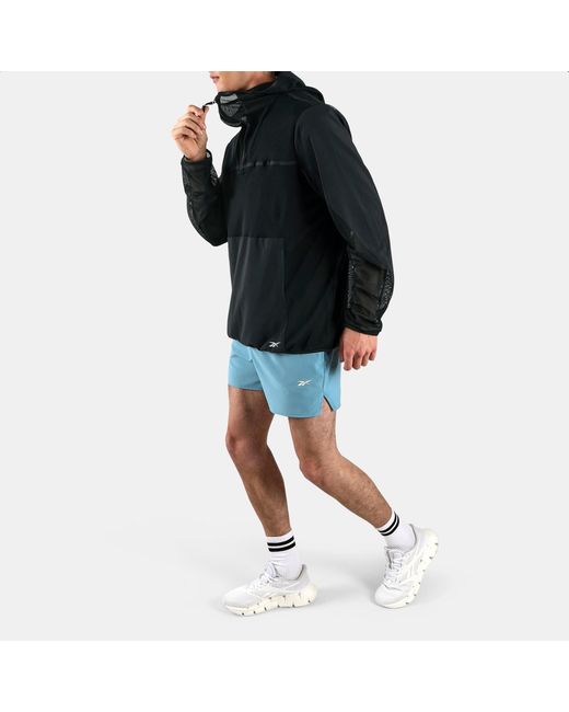 Reebok Black Athlete Mesh Anorak for men