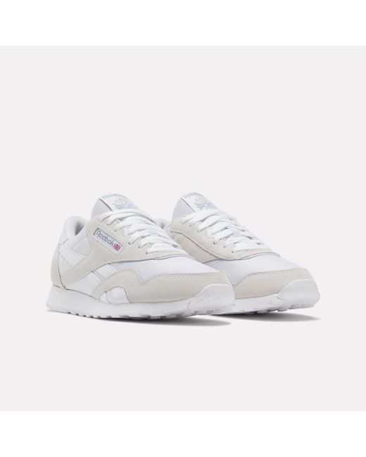 Reebok White Classic Nylon Trainers for men