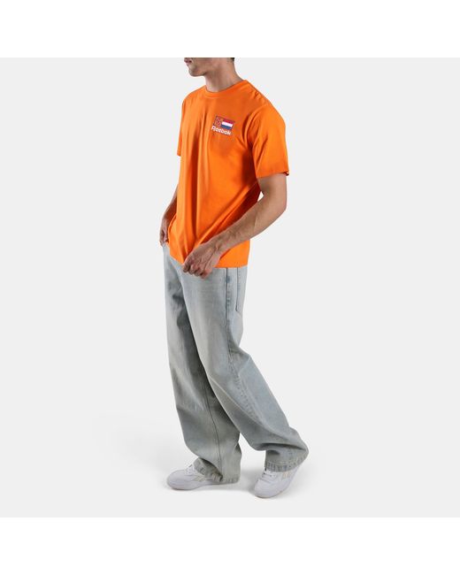 Reebok Orange Netherlands Football T-Shirt