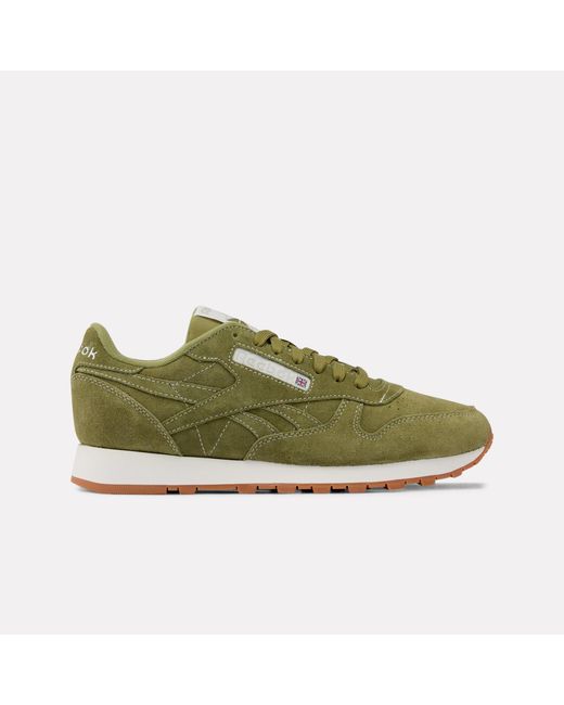 Reebok Green Classic Leather Sneakers