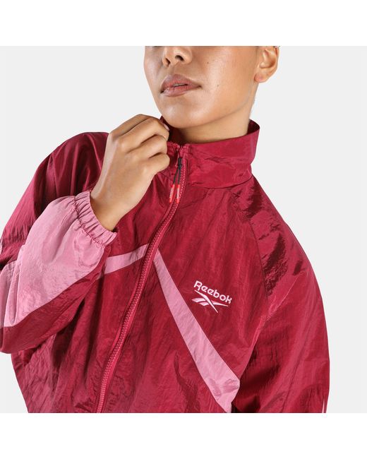 Reebok Red Heritage Dance Blocked Track Jacket