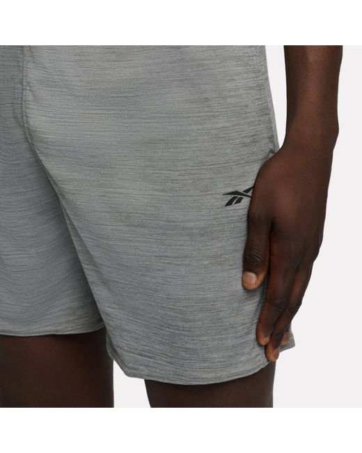 Reebok Gray Id Train 9" Knit Shorts