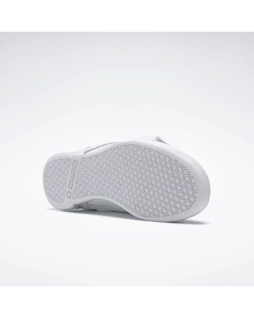 Reebok White Freestyle Hi Trainers